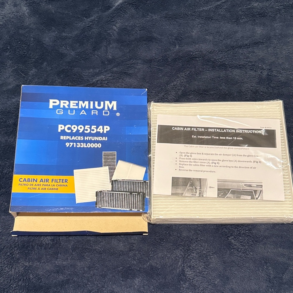 Cabin Air Filter - Blue and Black
